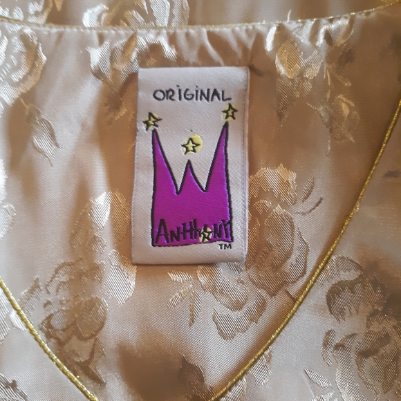Original Antth NY gold kaftan gown dress free size *A1 - Picture 4 of 8
